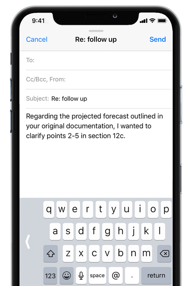 A cell phone with a keyboard on the screen.