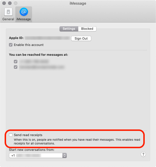 A screenshot of a message app on a mac