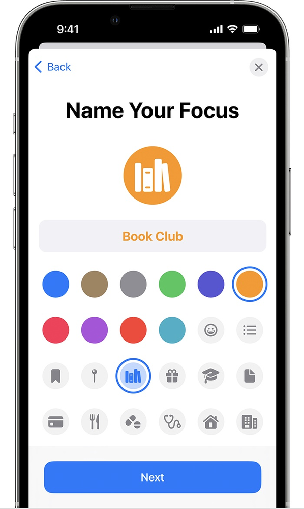 A screenshot of the name your focus app on a cell phone.