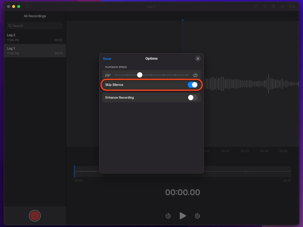 A screenshot of a recording program on a computer.