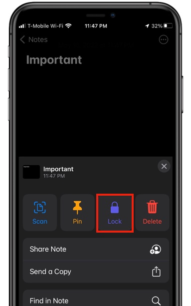 A cell phone with a lock button on it.