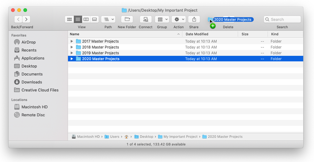 A screenshot of a file explorer window on a mac computer.
