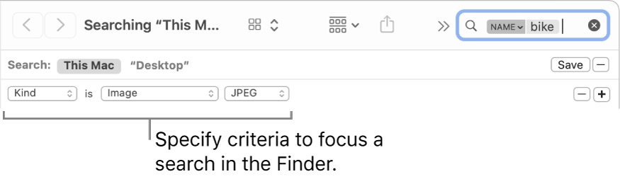 A screenshot of a finder window that says