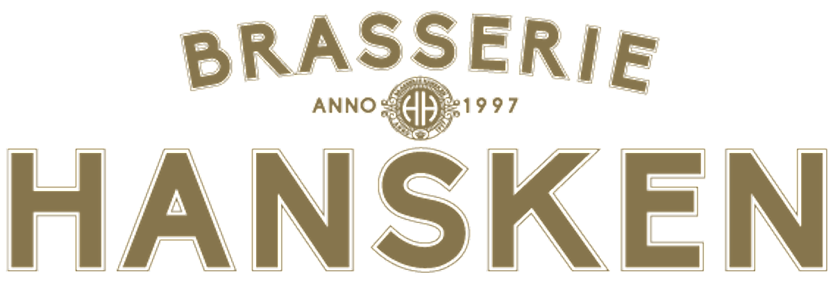 Logo for Brasserie Hansken, featuring text in brown.