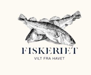 En logo for fiskeriet med to fisker oppå hverandre