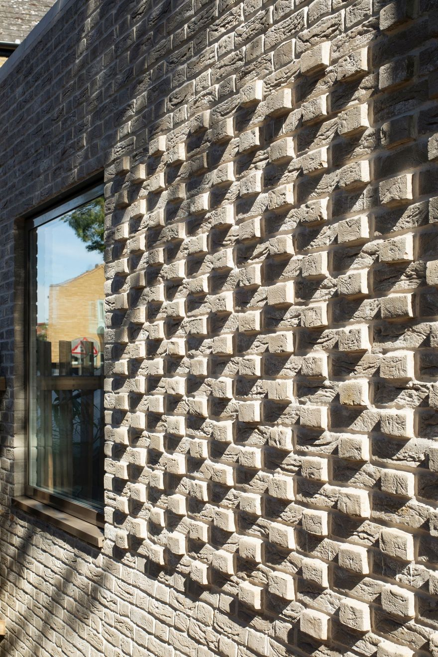 A house renovation with designer brickwork and glazing