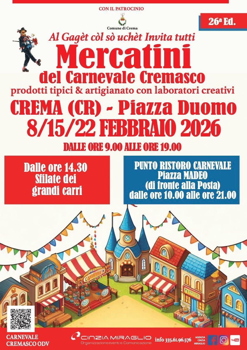 grafica mercatini del carnevale