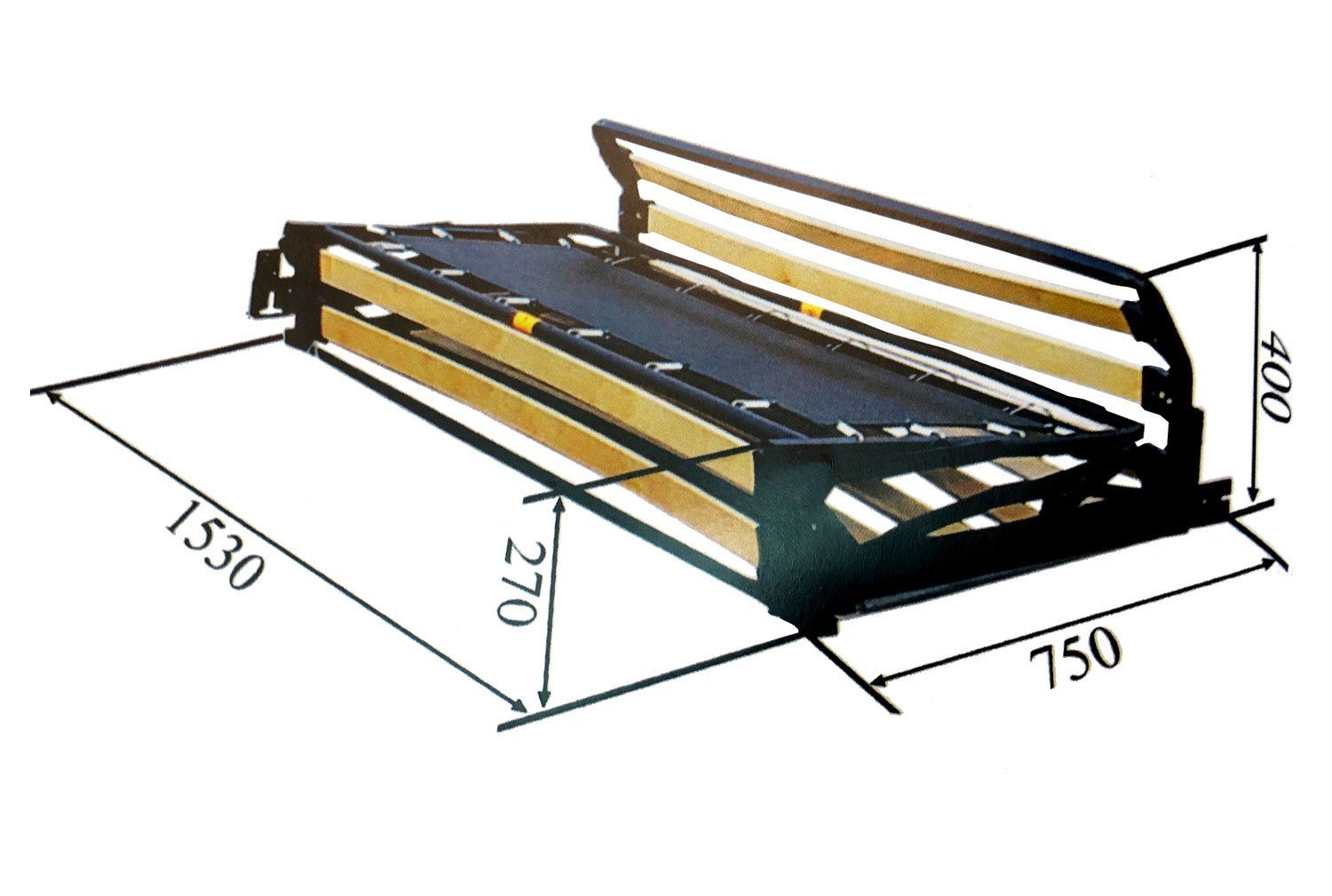 Miegamasis mechanizmas su grotelemis