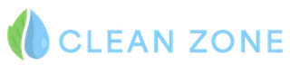 A blue and green logo for a company called Clean Zone.