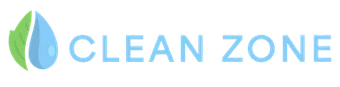 A blue and green logo for a company called Clean Zone.