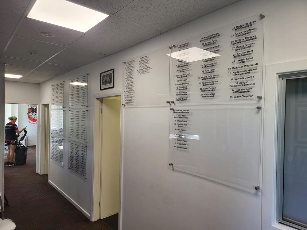 Elegant Acrylic Honour Boards Displayed with Precision — Signwriters in Coniston, NSW