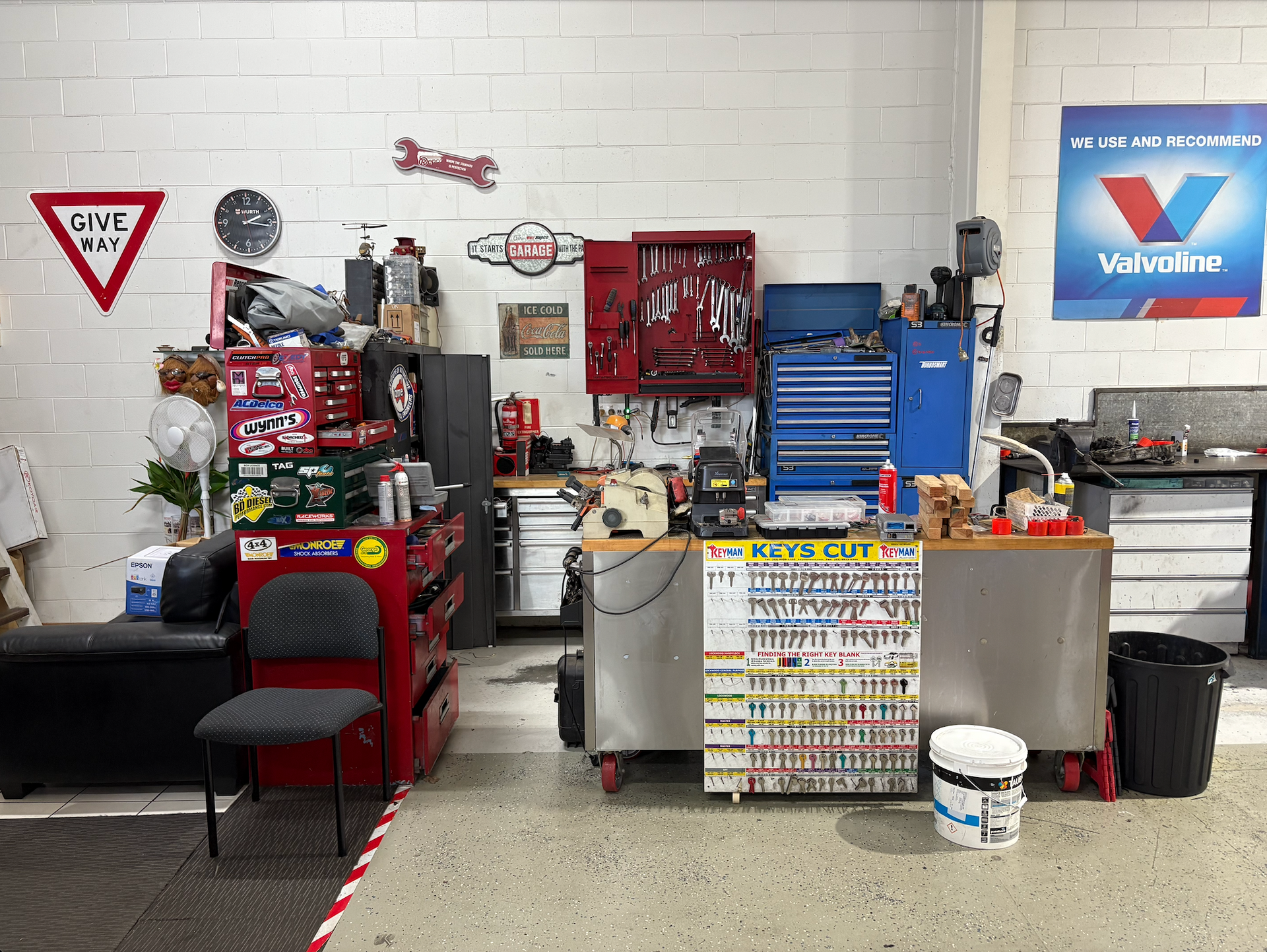 Tools in a Garage — Monypenny Mechanical in Gordonvale, QLD