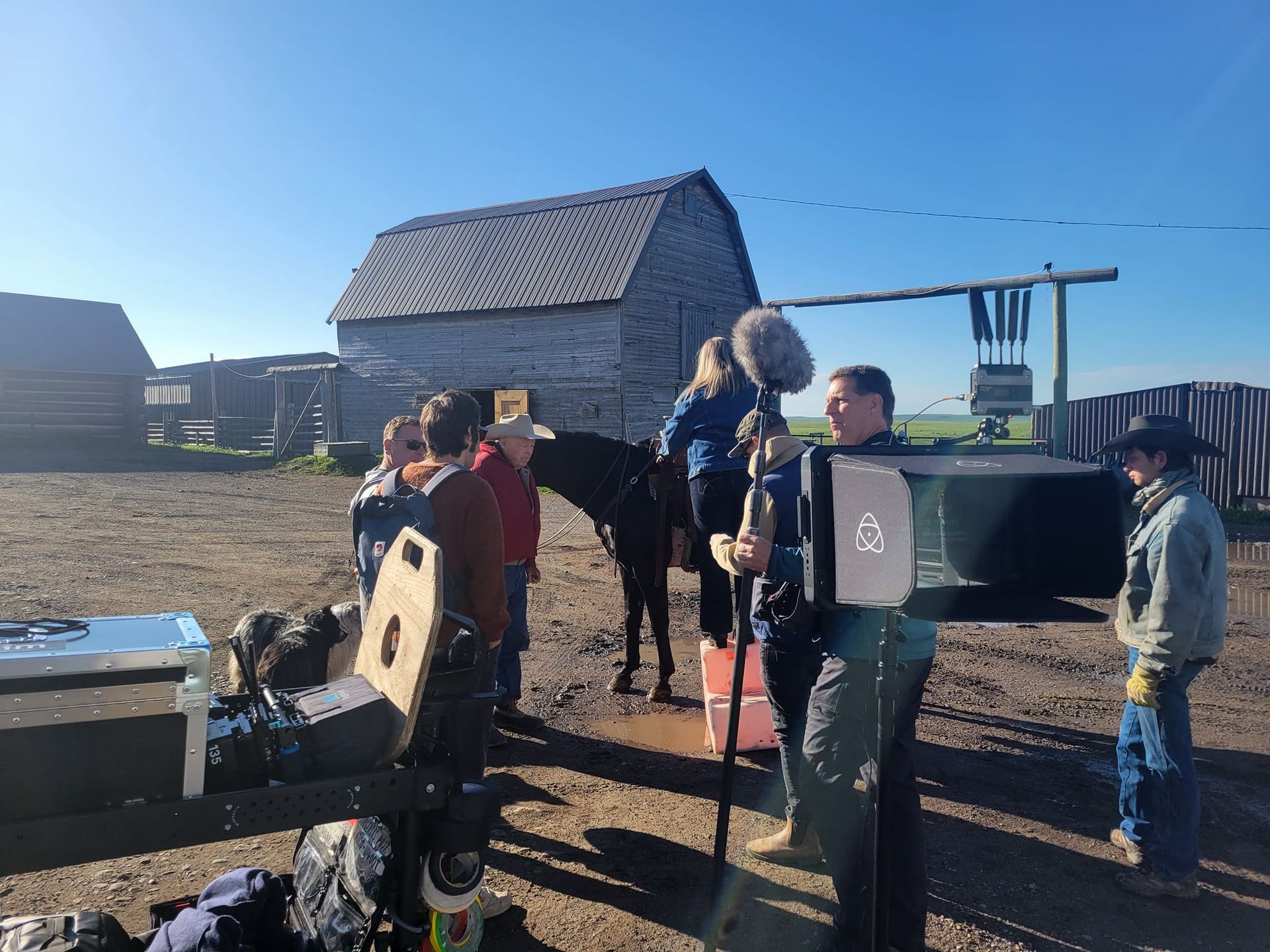 Travel Alberta commercial, Longview, AB: John Scott ranch location.