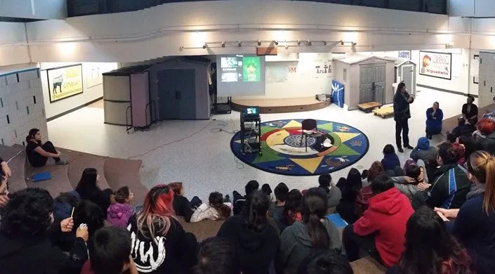 Thompson, MB: School presentation by Matt Paproski.