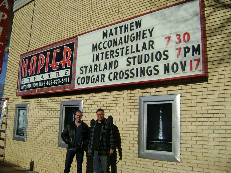 Napier Cinema, Drumheller, AB. Exterior sign