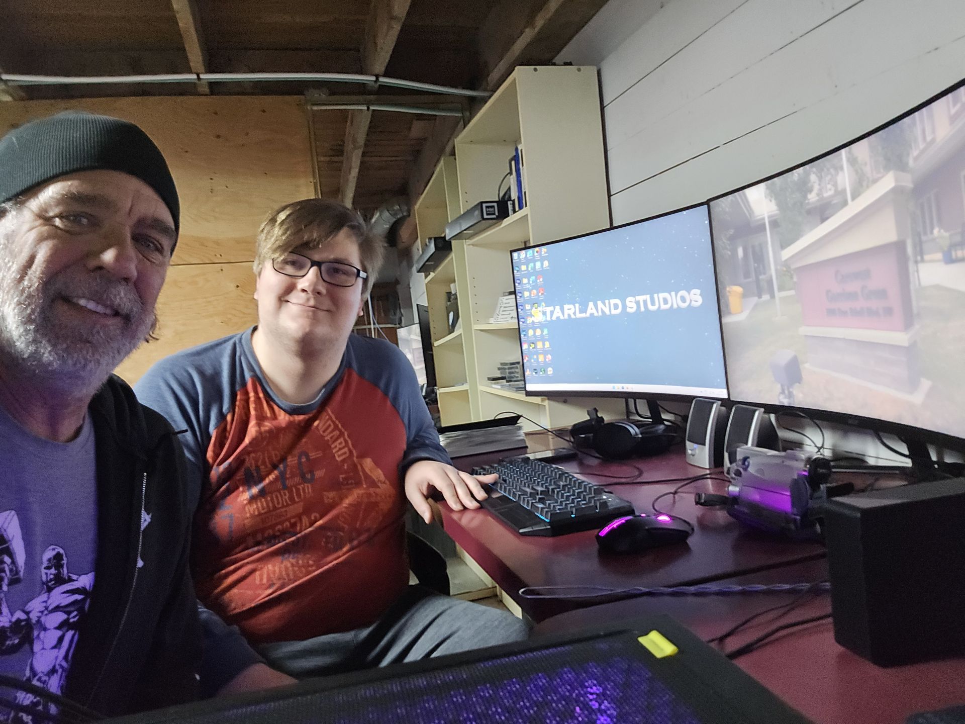 Starland Studios edit suite: editor Nicholas Friesen.