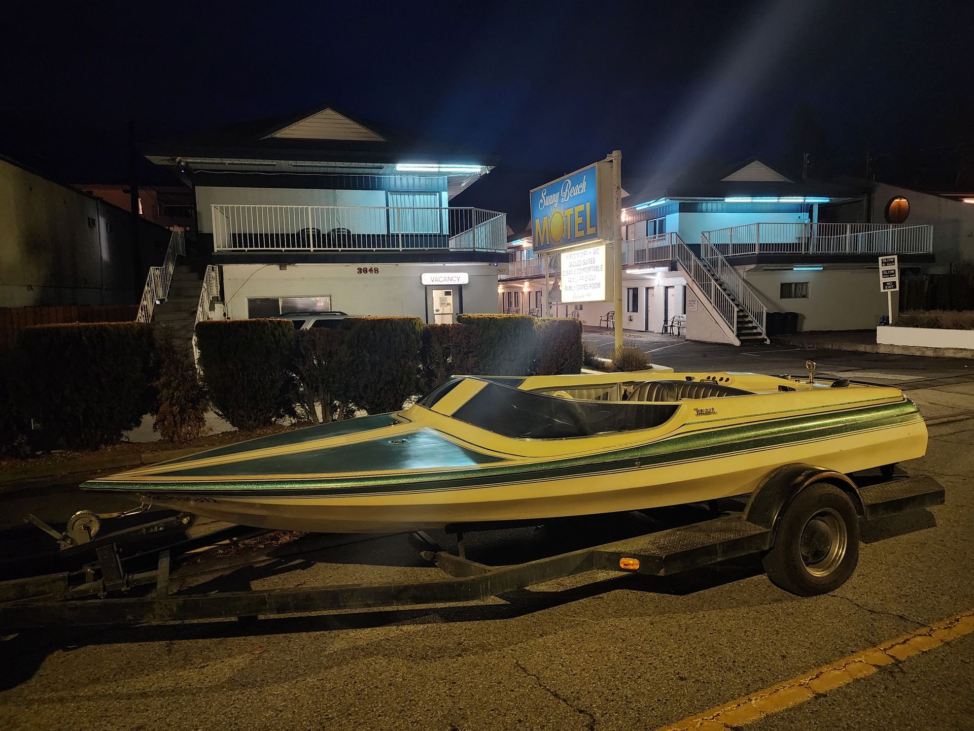 Penticton. BC: jet boat on location.