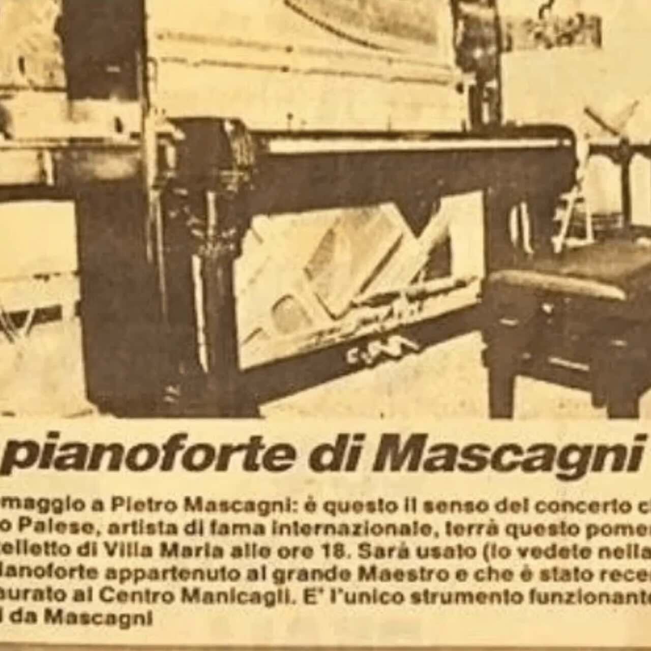 pianoforte di mascagni restauro