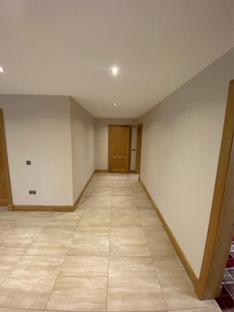 corridor of a decorating project