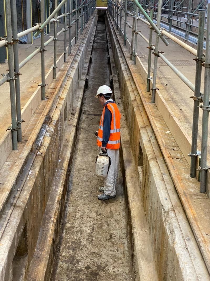 worker completing a job