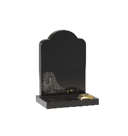 black headstone