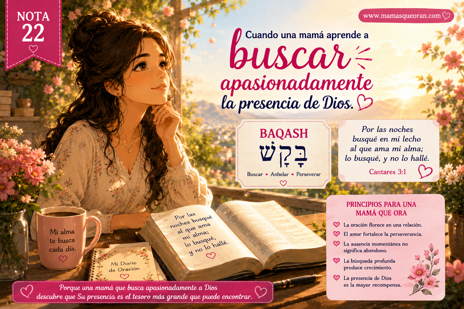 Cuando una mamá aprende a buscar apasionadamente la presencia de Dios