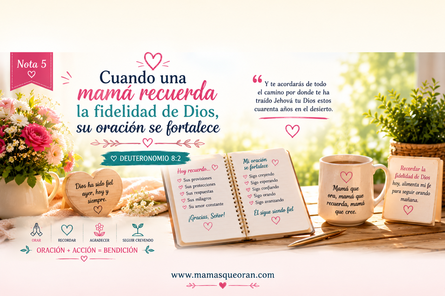 Cuando una mamá fortalece su oración recordando la fidelidad de Dios