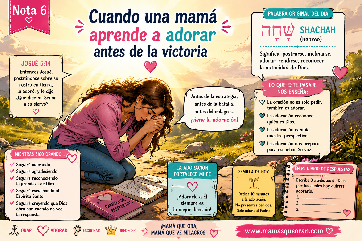 Cuando una mamá aprende a adorar antes de la victoria