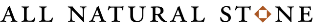 Logo: "ALL NATURAL STONE" with a brown diamond.