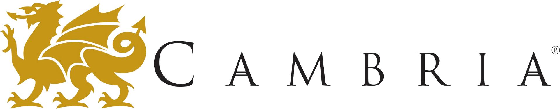 Gold dragon emblem next to the word "Cambria".