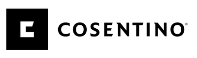 Cosentino logo: a black square with a white "E", next to the word "COSENTINO".