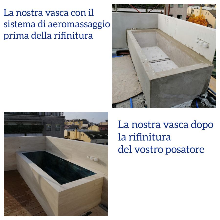 Vasca con sistema di aeromassaggio