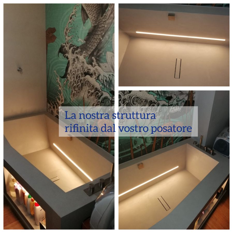 Struttura della vasca rifinita