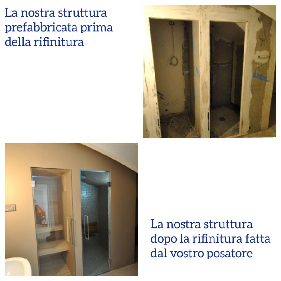 Struttura prefabbricata per la vendita del bagno turco