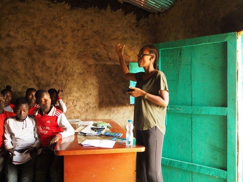 Teaching Menstrual Hygeine in Ethiopia