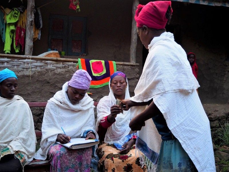 Weekly member contribution are collected to grow savings