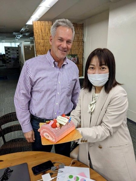 Birthday cake surprise!