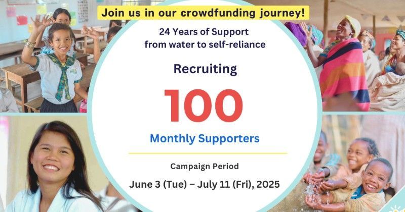 A poster that says join us in our crowdfunding journey