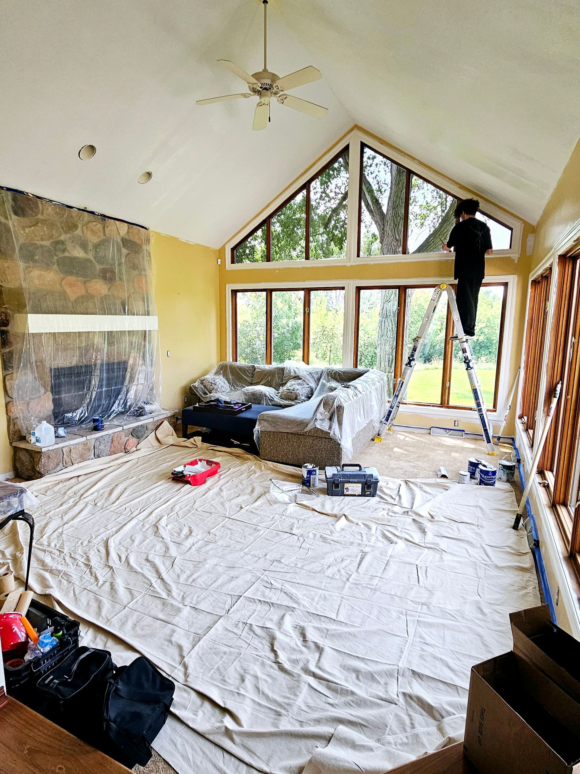Ceiling remodeling