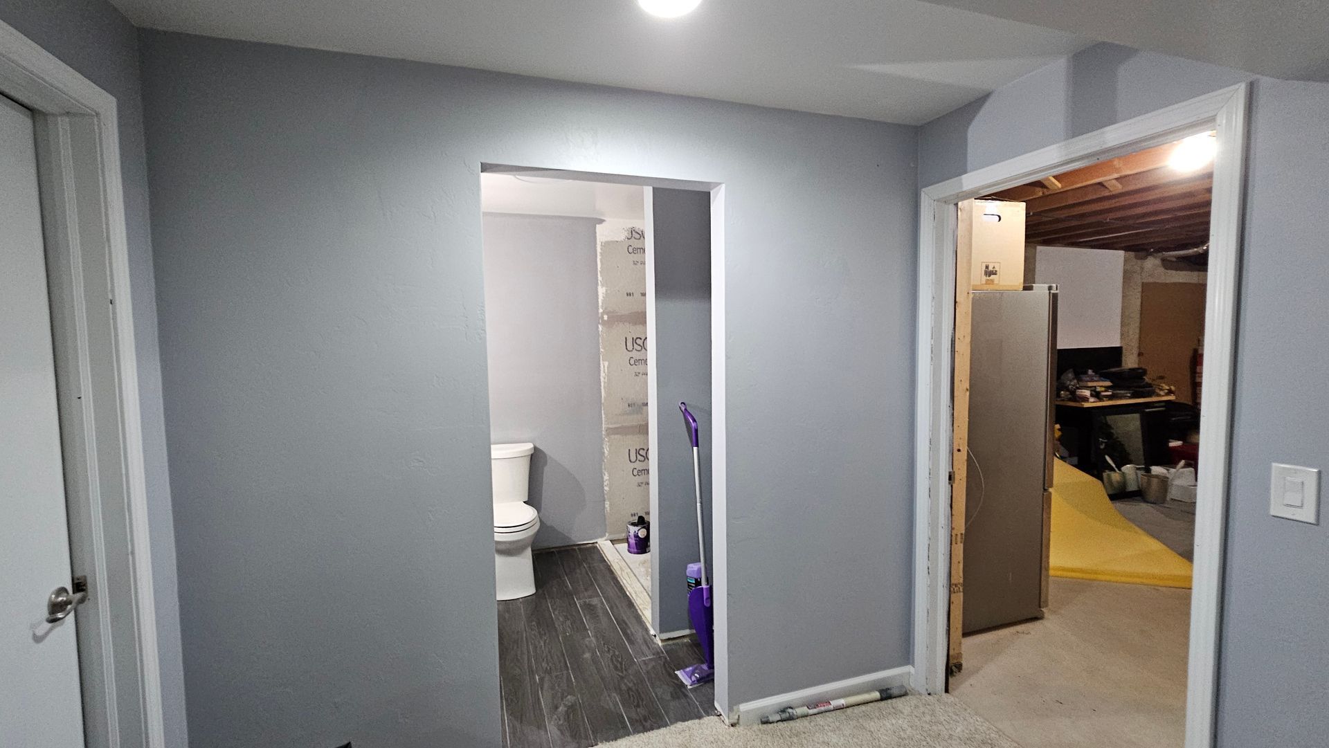 A hallway in a house