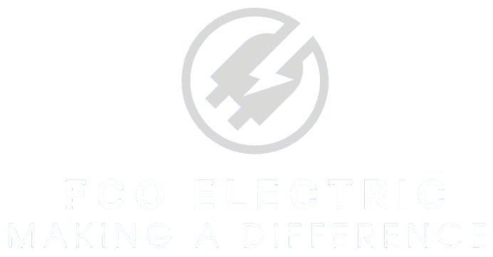 Logo of Too Electric, a grey plug with a lightning bolt inside a circle, text "Too Electric" and "Making a Difference" below.
