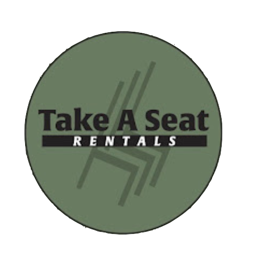 Take A Seat Rentals logo for table, chair, and tent rentals in Logan Utah