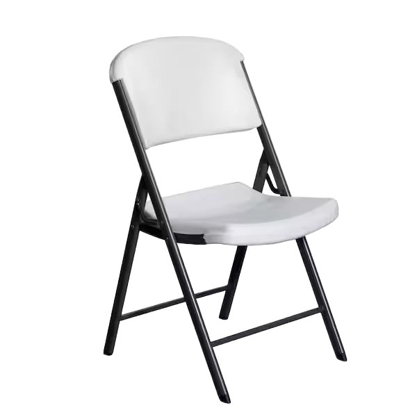 Standard white folding chair rental for events and gatherings