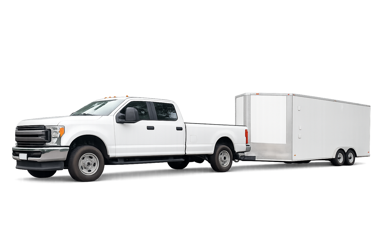 Event rental delivery, setup, and pickup service with truck and trailer