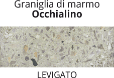 Marmor Granulat Occhialino - poliert