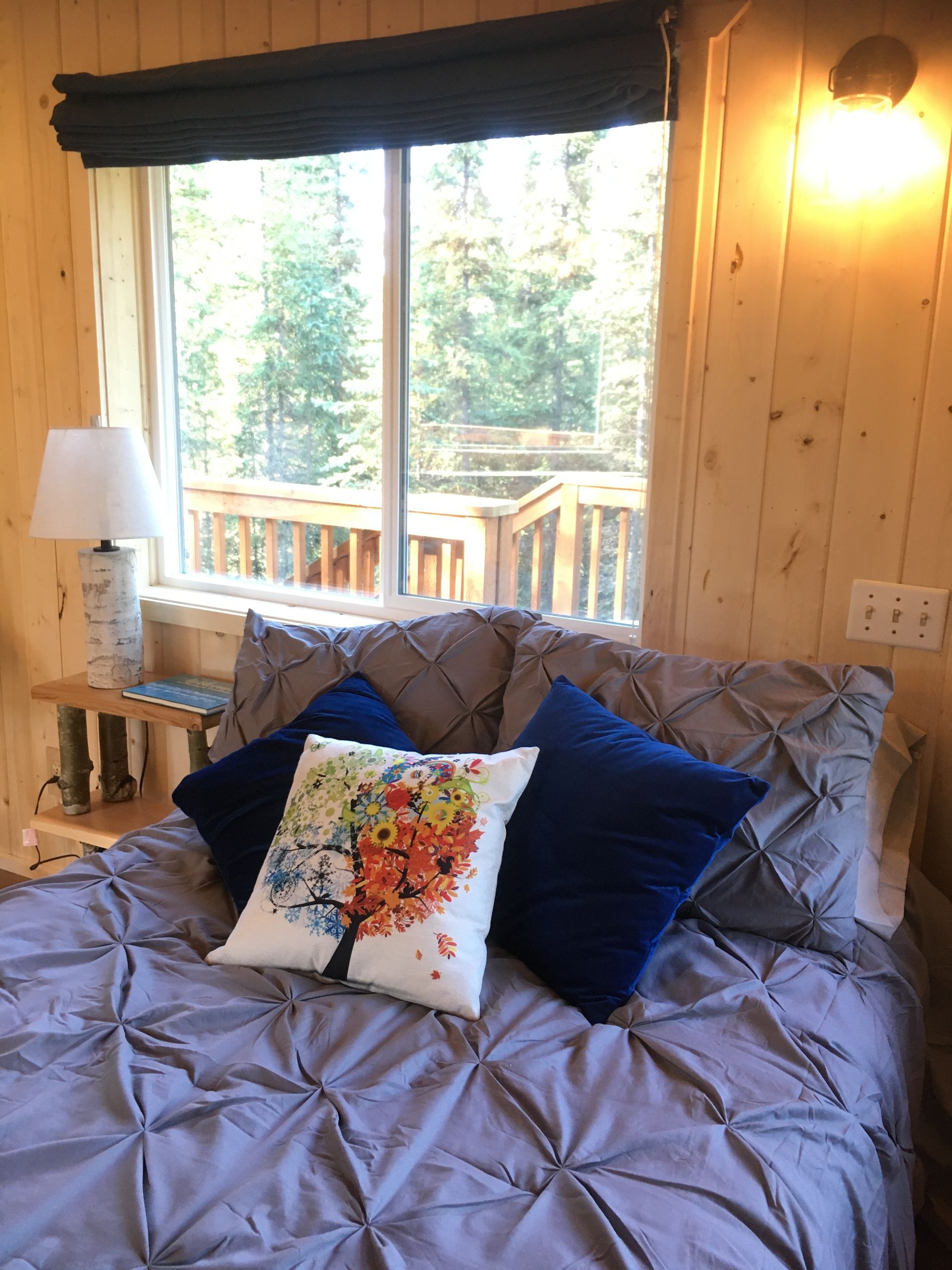 Wood fired creek side sauna at the Log Cabin Wilderness Lodge