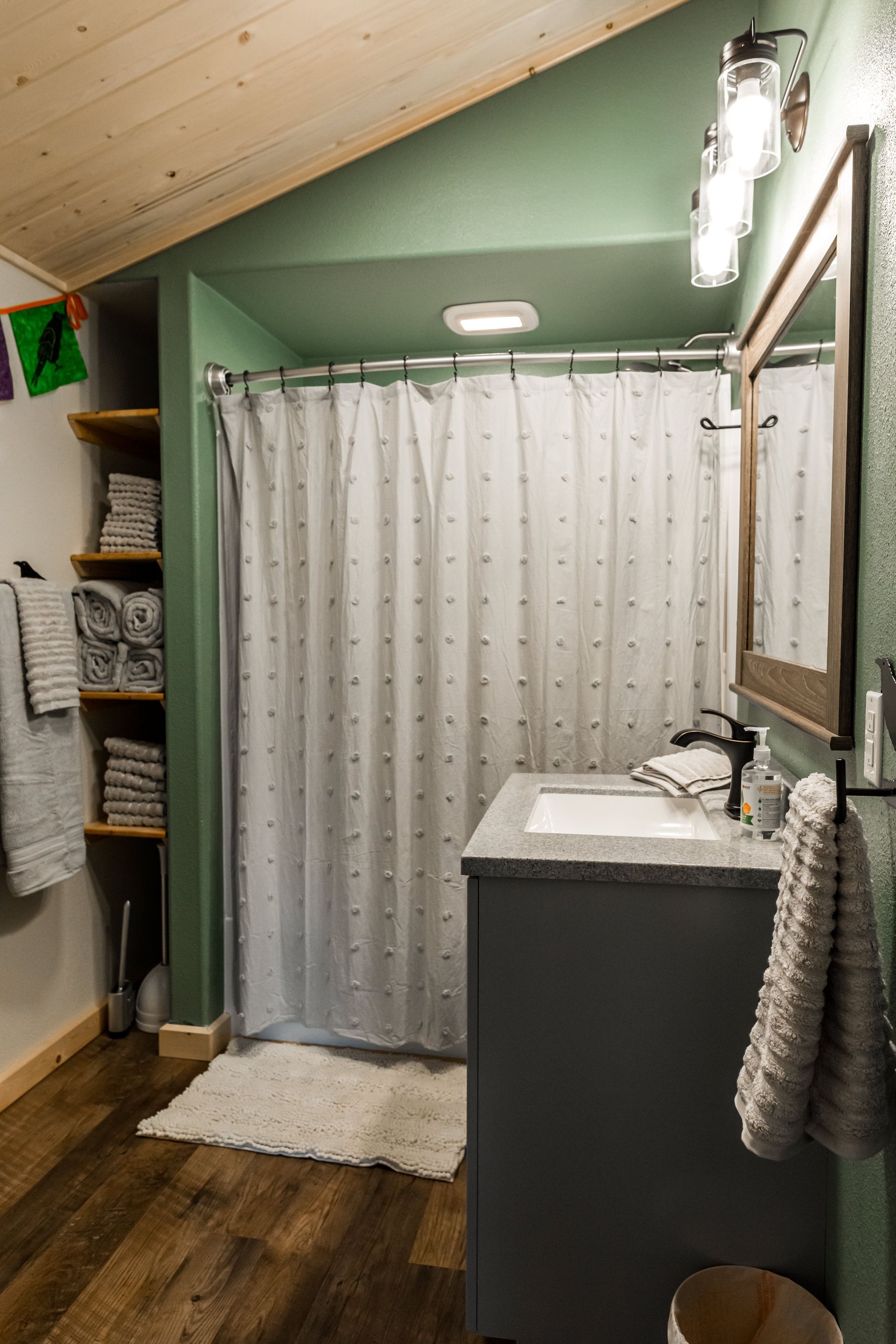 Kitchen and serving bar of main lodge