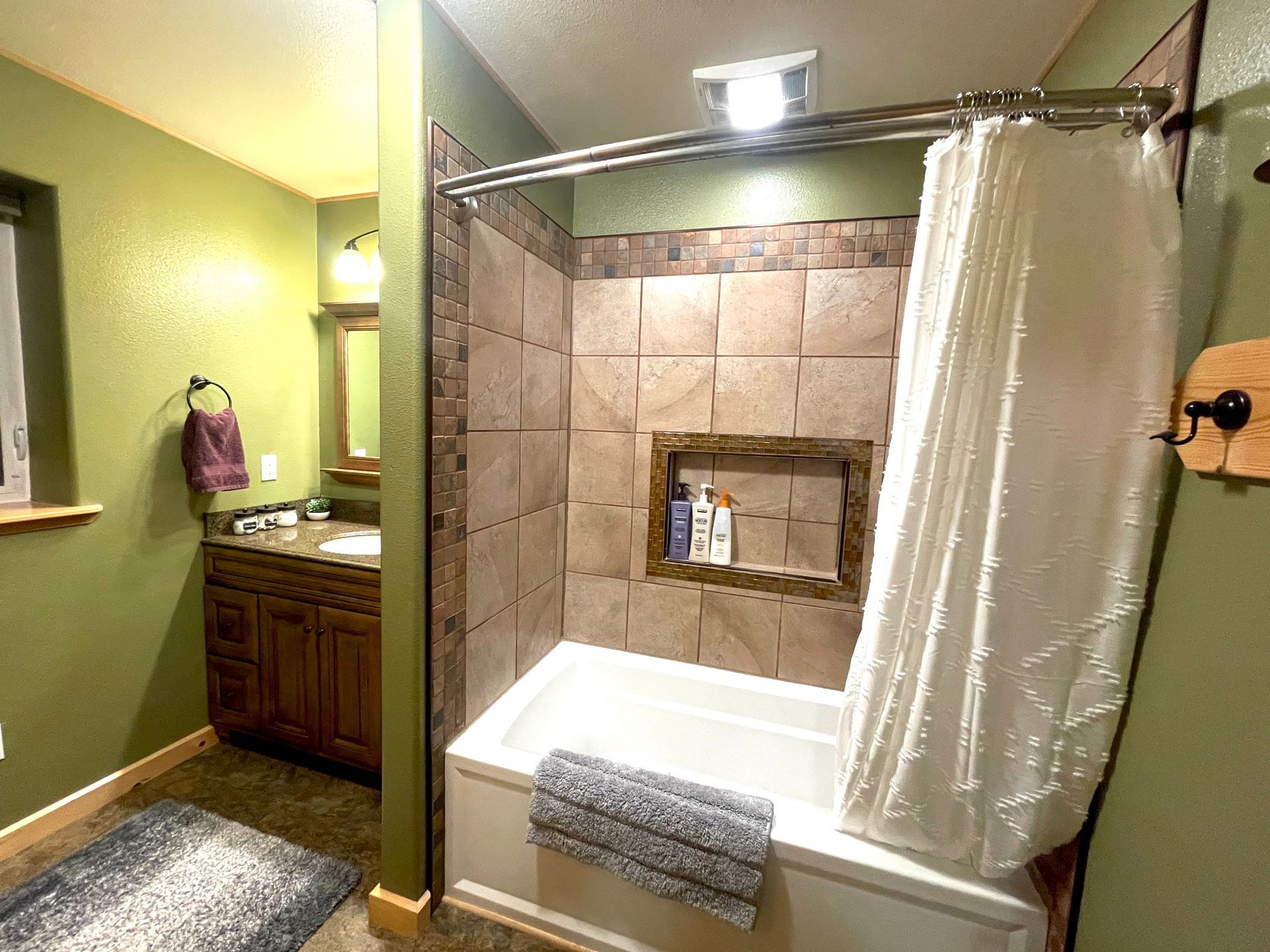 Kitchen and serving bar of main lodge