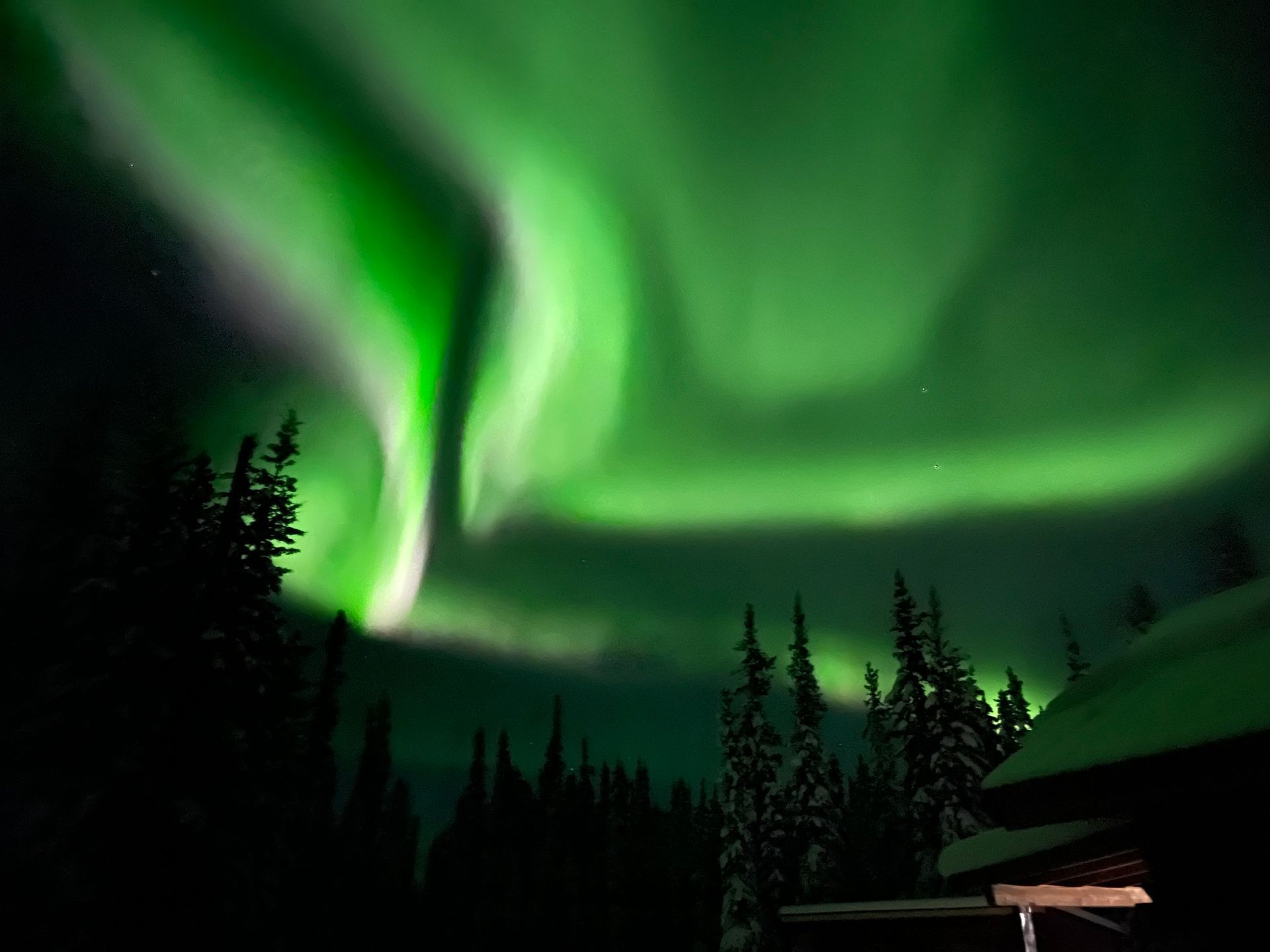 Wood fired creek side sauna at the Log Cabin Wilderness Lodge
