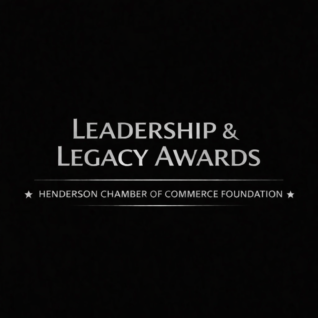 Leadership & Legacy Awards logo for Henderson Chamber of Commerce Foundation event